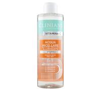 CLINIANS | Agua Micelar Desmaquillante Iluminadora Vitamina C, Dermatológicamente Testado, Limpia Suavemente, Made in Italy, 400 ml