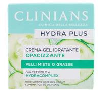 CLINIANS | Crema Facial Hidratante Matificante Hydra Plus, 50 ml | Dermatológicamente Testado, Made in Italy