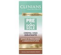 CLINIANS | Crema Hidratante Pre y Post Sol para Rostro, con Activador de Melatonina, 50mL