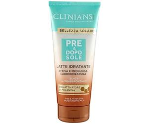 CLINIANS | Leche Hidratante Pre y Post Sol, con Activador de Melatonina, 200mL