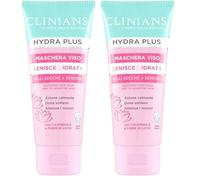 CLINIANS | Mascarilla Facial Calmante Hydra Plus, Dermatológicamente Testado, Made in Italy, 75 ml (Paquete de 2)
