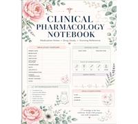 Clinical Pharmacology Notebook: Medication Learning Guide for Nursing Practice, Drug Effects & Patient Care Notes