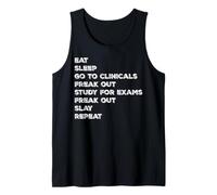 Clínicas para Comer Sueño Enfermería Mujeres Estudiantes de la Escuela Camiseta sin Mangas
