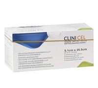 CLINICEL Celulosa regenerada oxidada Knitted Standard, base vegetal, estéril, hemostática, 5,1 x 35,5 cm, 6 unidades