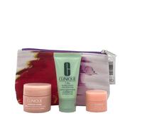 Clinique Bolsa de cosméticos con 3 productos (Rojo Kl), Red Kl, Neceser de maquillaje