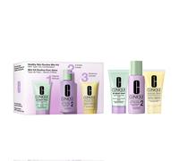 Clinique Mini kit de rutina para una piel sana. Tipo de piel: seca y mixta (jabón facial 30 ml + exfoliante 60 ml + loción 30 ml)