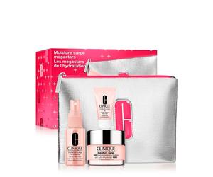 CLINIQUE Moisture Surge 100H Auto-Replenishing Hydrator Estuche // Precio, Comprar n/a 50 ml + Spray Facial 30 ml + Lip Hydro-Plump Treatment 7 ml + Neceser