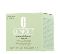 Clinique Superdefense™ SPF 40 Fatigue + 1st Signs of Age Multi Correcting Gel crema contra los primeros signos del envejecimiento para todo tipo de pieles SPF 40 30 ml