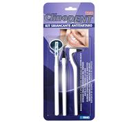 Clinodent Trio - Kit antisarro con chicle blanqueador de dientes, espejo blanqueador de dientes y espejo dental