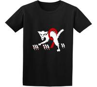 CLINSIS Changchun Knight Kats Berlin Vintage Luftwaffe Pilots Motorcycle Club T-Shirt Mens Short Sleeve Black L