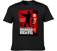 CLINSIS Death Action Movie Retro Steven Seagal 1990's Unisex Tees Men's T Shirt Black XL