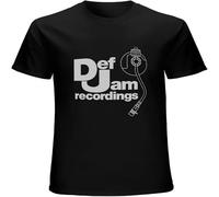 CLINSIS Def Jam Recordings Music Unisex Tees Men's T Shirt Black S