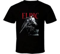 CLINSIS Elric of Melnibone Fantasy Book Series Artwork T Shirt Black XXL