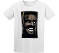 CLINSIS Faces Shining Jack Nicholson Water Colors Screen Print T Shirt White L