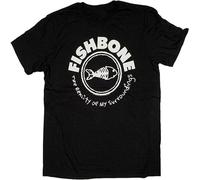 CLINSIS Fishbone T Shirt - The Reality of My Surroundings Logo 100% Ska Funk Black XXL