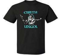 CLINSIS Graphic Cirith Ungol Frost and Fire Logo Shirt Tshirt Men's Black L