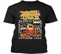 CLINSIS Limited Brutal Truth American Grindcore Heavy Metal Band Music T Shirt Black L
