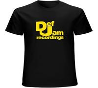 CLINSIS Men's T Shirt Def Jam Recordings Logo Men's T Shirt Black XL