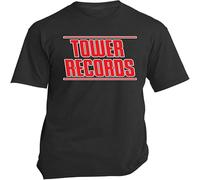 CLINSIS Tower Records Music Store Men's T Shirt Unisex Clothing Black S