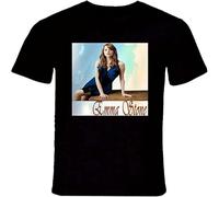 CLINSIS Tribute to Emma Stone Awesome Hot Actrees Men's T Shirt Unisex Clothing Black L