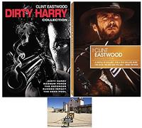 Clint Eastwood 9 Movie DVD Collection Dirty Harry Complete Series & Spaghetti Westerns Incluye tarjeta de arte de película occidental