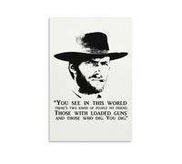 Clint Eastwood - Póster con cita "You Dig You" (60 x 90 cm)
