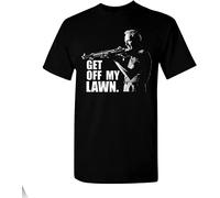 Clint Eastwood T-Shirt Gran Torino Get Off My Lawn Movie Mens tee Legend Black 3XL