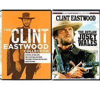 Clint Eastwood Western DVD Collection Outlaw Josey Wales + Sergio Leones Fistful of Dollars / A Few Dollars More + Hang 'Em High & The Good, Bad Ugly 5 movie Pack