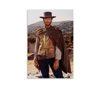 Clint Eastwood Western Movies Póster Pintura Decorativa Lienzo Arte de Pared Salón Póster Dormitorio Pintura, Arte de Pared Impresión de Imagen Moderna Decoración de Habitación Familiar 20 x 30