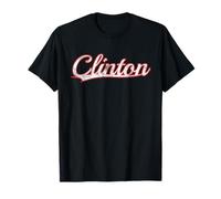 Clinton Maryland Mississippi Vintage Varsity Distressed Camiseta