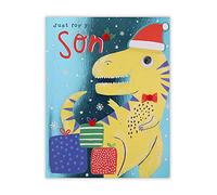 Clintons: Dino In Santa Hat - Tarjeta de Navidad