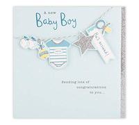 Clintons: Hanging Icons 1168182 - Tarjeta de felicitación para bebé (159 x 159 mm), multicolor