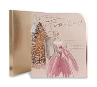 Clintons: Tarjeta de Navidad con diseño de pareja de oro