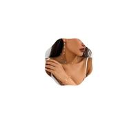 Cliory Juego de perlas para novia, gargantilla de perlas para novia, collar, aretes, pulsera, aretes de perlas largas, juego de joyas de perlas de imitación para mujeres y novias