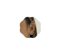 Cliory Pendientes de rubí con diseño de elfo escalador, aretes de elfo no perforados, joyería para mujer
