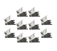 Clip 1.5mm 10 Piezas para Estante de Nevera de Acero Inoxidable | Rejilla Frigorifico, Soporte para Estantes de Congelador y Refrigerador, Estructura Curva, Uso Doméstico y Profesional