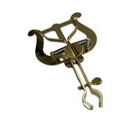 Clip ajustable de latón para partituras con agarre antideslizante, soporte compacto para trompeta de trompeta, actuaciones al aire libre y práctica, soporte portátil para partituras