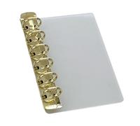 Clip ajustable de metal recargable para carpeta de diario, planificador, proyectos de álbumes de recortes y organización de documentos, almohadilla de inserción suelta