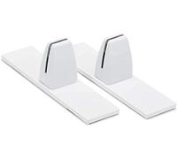 Clip ajustable para pantalla de privacidad, Clips de aleación aluminio for mampara escritorio, paquete 2, multicolor(Moxi Aluminium White)