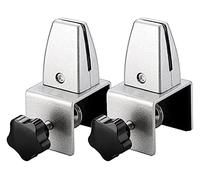 Clip ajustable para pantalla de privacidad, Pack Of 2 Multicolor Desk Partition Brackets(Silver)