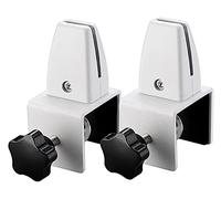 Clip ajustable para pantalla de privacidad, Pack Of 2 Multicolor Desk Partition Brackets(White)