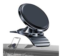 Clip ajustable para tablero de instrumentos, base segura | bisagra giratoria giratoria, placa de apoyo magnética de alto rendimiento, soporte ultra delgado, estructura de soporte para smartphone