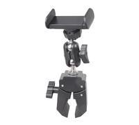 Clip ajustable para teléfono móvil de 360 grados para carritos de golf, bicicletas y atriles, compatible con teléfonos inteligentes de 4, 5 a 7 pulgadas, abrazadera de montaje para teléfono