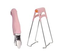 Clip antideslizante para platos de acero inoxidable, utensilios de cocina para el hogar, para cocinar al vapor, fácil de usar, gel de sílice de grado alimenticio, plástico ABS, 2 piezas