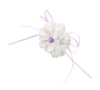 Clip Aromático Floral Blanco para Rejilla del Coche, Decoración | Piedra de Yeso, Instalación Sencilla, Aroma Agradable, Adorno Interior para Mujeres y Niñas
