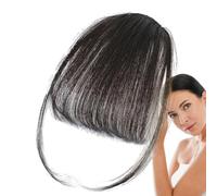 Clip Bang In Capelli Umani - Estensione Frangia Naturale Con Clip Invisibili | Frangia Francese Reale Morbida Liscia Facile Da Applicare Per Donna Ragazza Uso Quotidiano Festa Parrucca Look Naturale