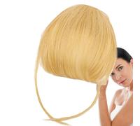 Clip Bang In Capelli Umani - Estensione Frangia Naturale Con Clip Invisibili | Frangia Francese Reale Morbida Liscia Facile Da Applicare Per Donna Ragazza Uso Quotidiano Festa Parrucca Look Naturale