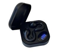 Clip Bluetooth Earbuds, Open Ear Headphones, HiFi Sound Wireless Earphones with Power Display for Sports Running Fit for Small Ears (Noir)