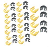 Clip C de repuesto para Karcher K2 K3 arandela a presión conector de bloqueo de manguera se adapta a la parte 5.037-333.0 amarillo gris (40 piezas)