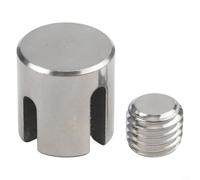 Clip cruzado de acero inoxidable para cuerda de alambre de 2 mm y 8 mm, garantiza una instalación segura para sistemas de enrejado de pared (M12 x 4)